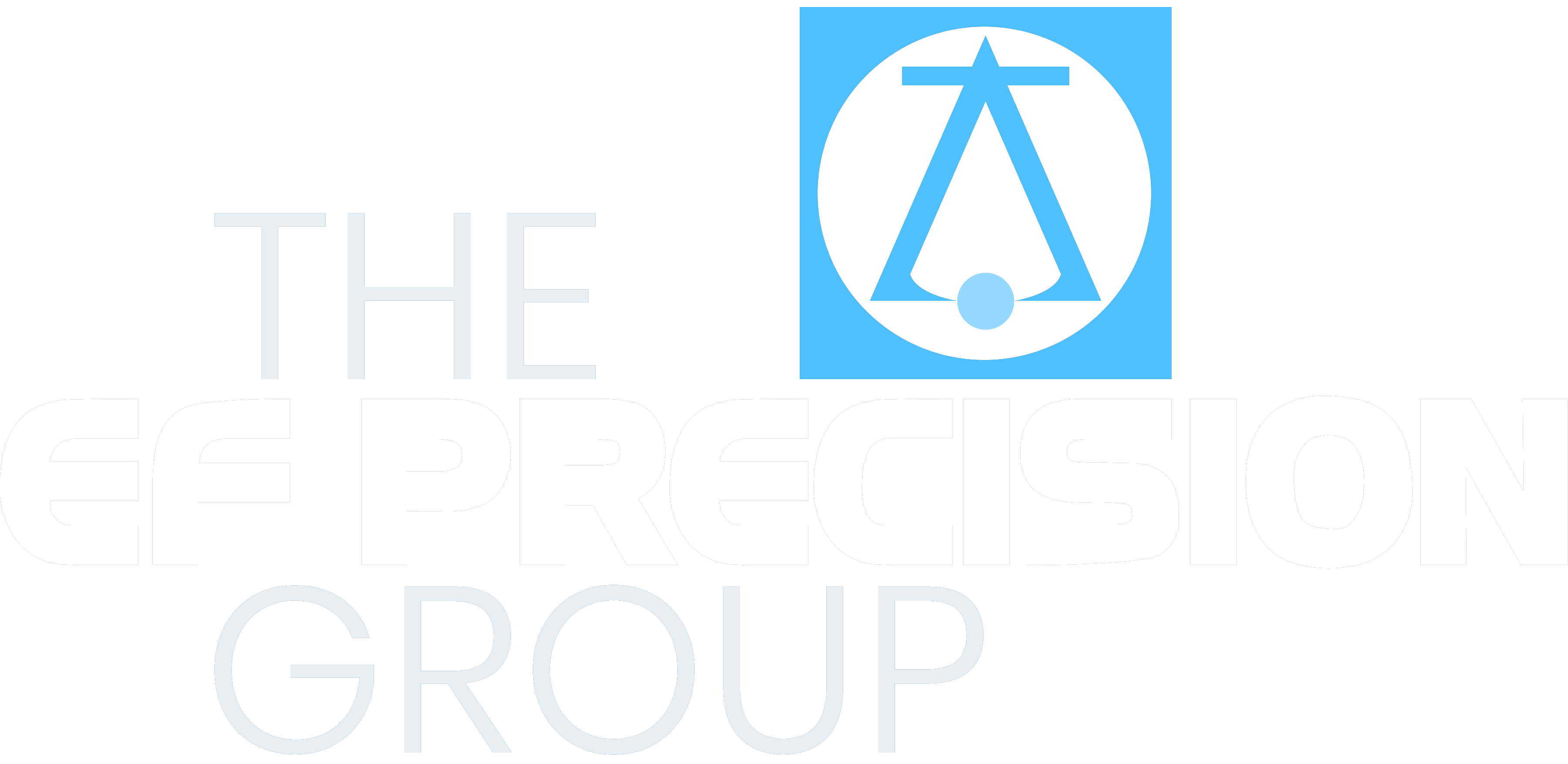 EF Precision Group Logo - White